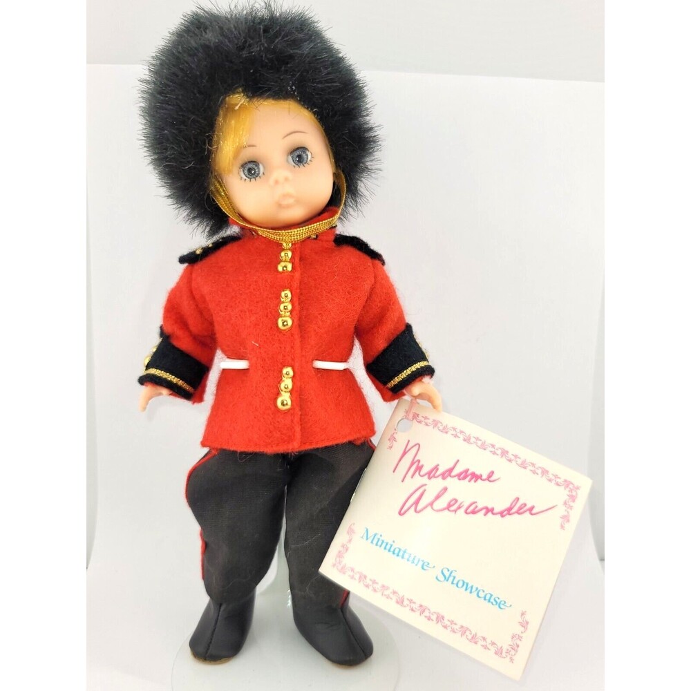 Adorable Vintage Madame Alexander 1989 English Guard 8" Miniature Showcase Doll